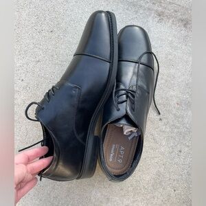 Apt.9 Men's Denver Comfort Lace Up Black Cap Toe Dress Shoes Size 13 Wide